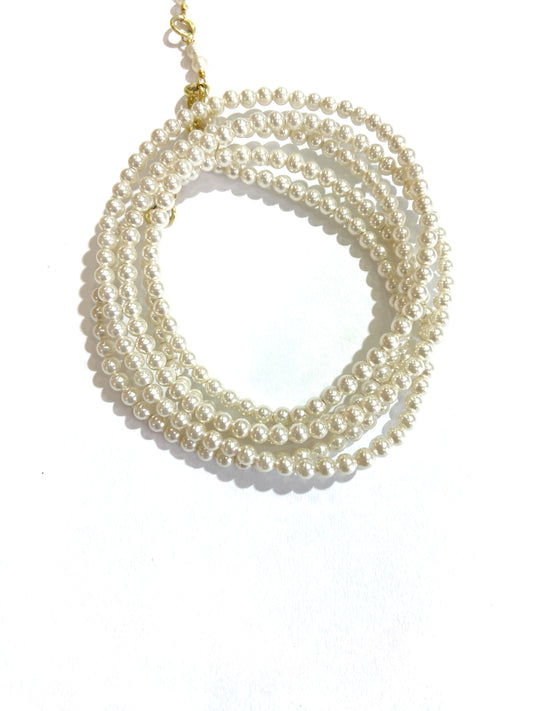 Tourmaline Pearl Wrap Bracelet