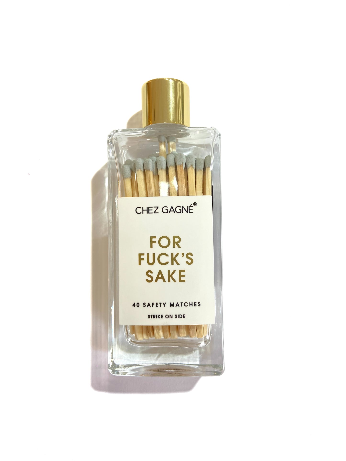 “Funny Sayings” Perfume Bottle Gold Matches