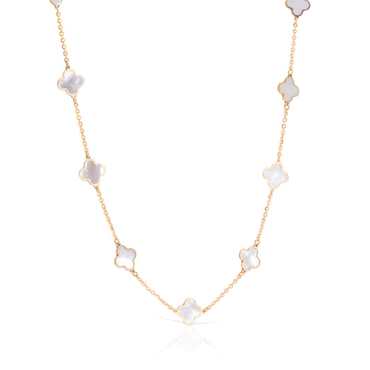 GOLD AND MOTHER OF PEARL NECKLACE