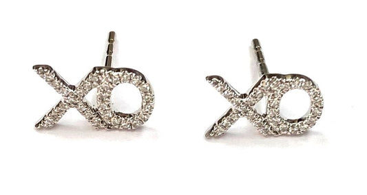 Diamond "xo" Earrings